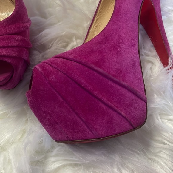 Christian Louboutin Suede Heels - Picture 8 of 15